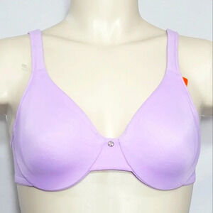 SMALL Warner's 1568 Suddenly Simple Side Support & Lift Underwire Bra Purple  Ne